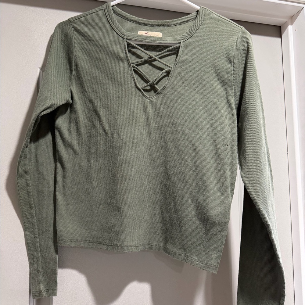 Holster a women’s cropped Long Sleeve T shirt